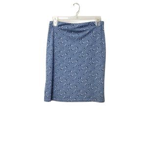 Wanted Blue Floral Pencil Skirt XL